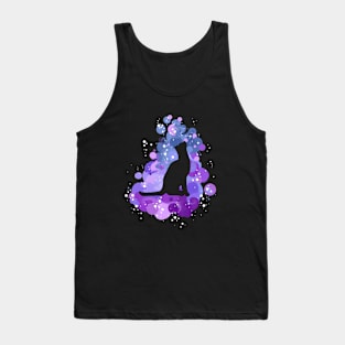 Cat in a Galaxy Tank Top